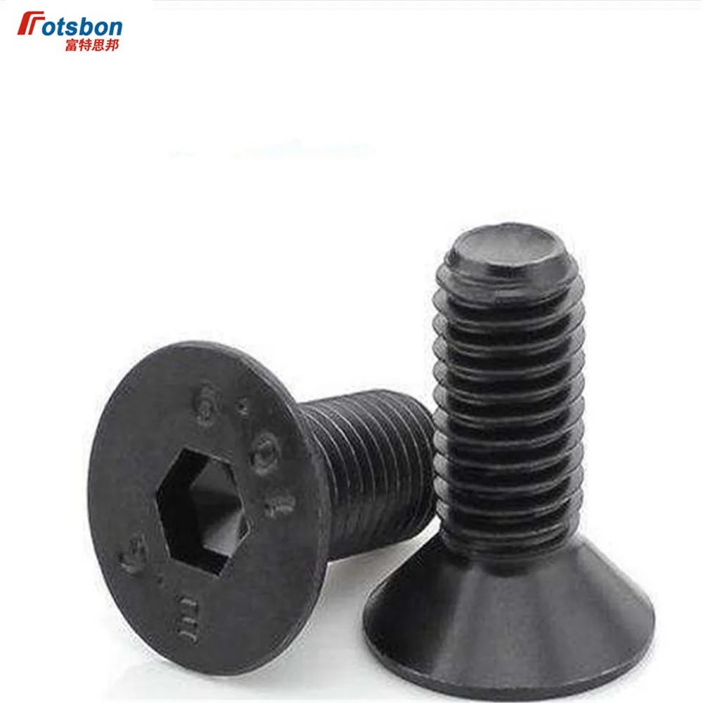 M2 M3 M4 Flat Head Hexagon Socket Screws Hex Countersunk Vis Allen Black Parafuso Bolts Tornillo Schroeven Vida Viti DIN7991