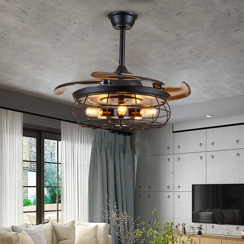 Retro Living Room Fan Lamp 42