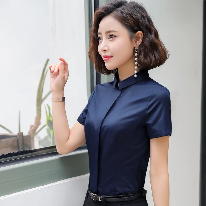 Novelty Burgundy Summer Short Sleeve Blouses Shirts for Women OL Styles Office Work Wear Blouse Female Tops Clothes Plus Size