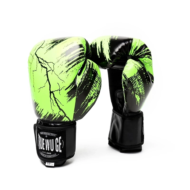 Hot Sale Boxing Gloves Adults Women Men MMA Mitts Combat Muay Thai Glove Training Glove 6 8 10 12 14OZ Kids Toy Kickboxing Glove