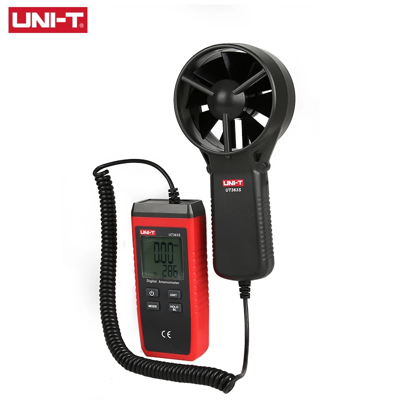 UNI-T Digital Anemometer UT363S 0.4~30m/s Wind Speed Sensor Meters Temperature Tester Measuring Instruments