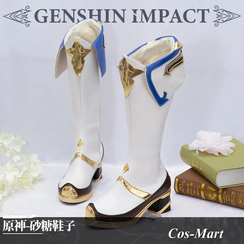 Game Genshin Impact Hu Tao/Sucrose/Fischl/Barbara Cosplay Universal Fashion Handsome Combat Shoes Female Role Play Used 36-39
