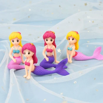 만화 돌고래 물고기 인어 벽 스티커, 어린이 방 욕실 장식, 바다 물고기 벽화 아트, DIY 홈 데칼, PVC 포스터