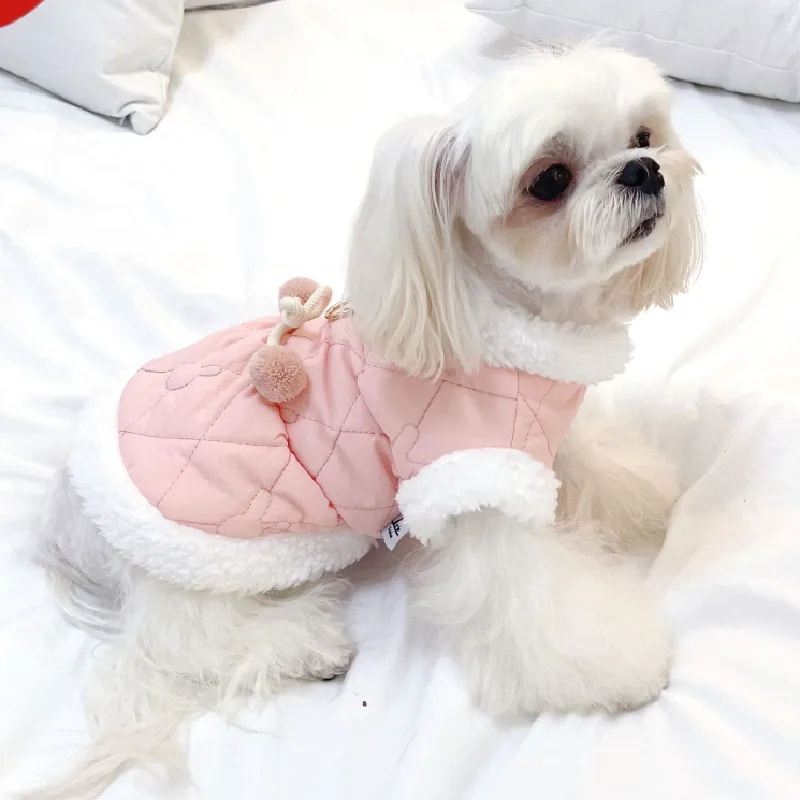 Dog Winter Clothes Warm Luxury Small Pet Dog Overcoat Cat Chihuahua Outfit Pomeranian Maltese Poodle York Puppy Dog Coat Garment