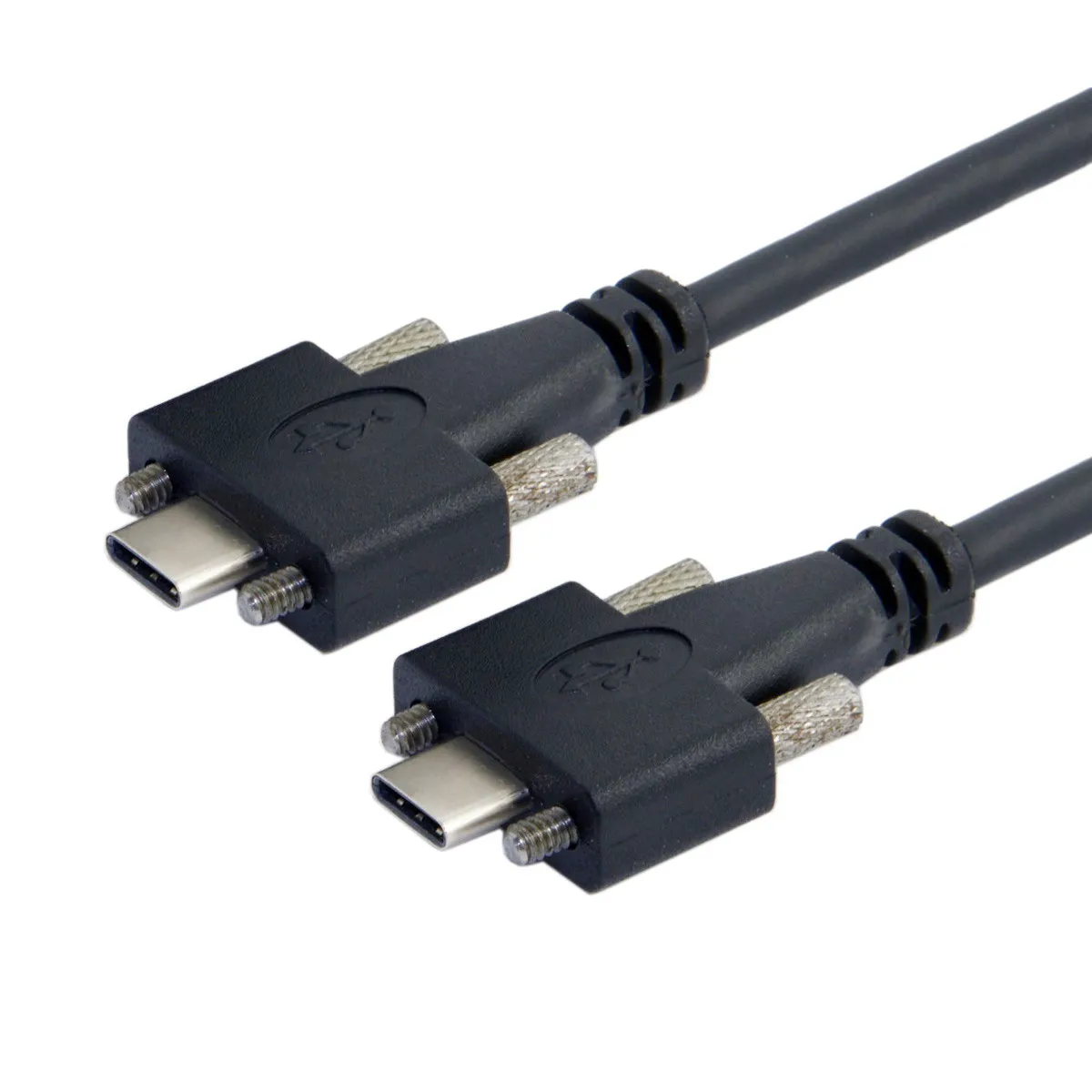 

Cablecc USB 3.1 Type-C Dual M2 Screws Locking to Locking USB-C 10Gbps Data Cable Panel Mount Type