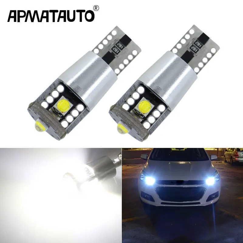 Apmatauto 2x CANbus T10 W5W 194 LED Clearance Light Marker Lamp BulbFor Chevrolet Cruze Aveo Captiva Lacetti Sail Sonic Camaro