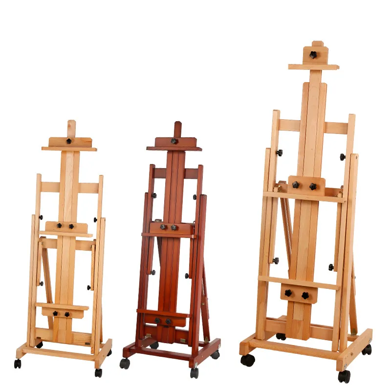 Solid Wood Easel Multifunction Folding Oil Paint Sketch Easel Advertising Display Stand Caballete De Pintura Painting Tools