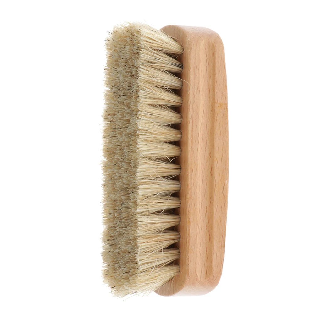 Shine Brush Shoeshine Brushes Made Of Pig Hair Leather Shoes Dirt Brush