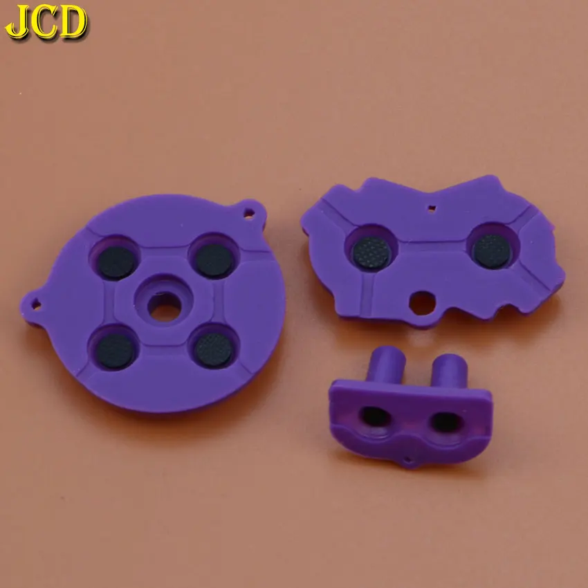 JCD-Juego de botones conductores de goma coloridos, A-B d-pad para GBA, silicona, selección de inicio, teclado