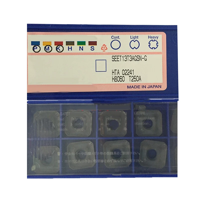 100% Original Milling Inserts SEET13T3AGSN-G ACP200 T250A ACK300 SEET13T3AGFN-L H1 SEET 13T3 Square Turning Tool Lathe Cutter