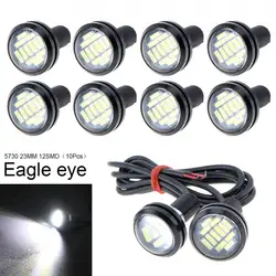 10pcs/lot 23mm 4014 12SMD LED Eagle Eye Light High Power 12V Auto Fog DRL Bulb Reverse Backup Stop Tail Parking Signal Lamp