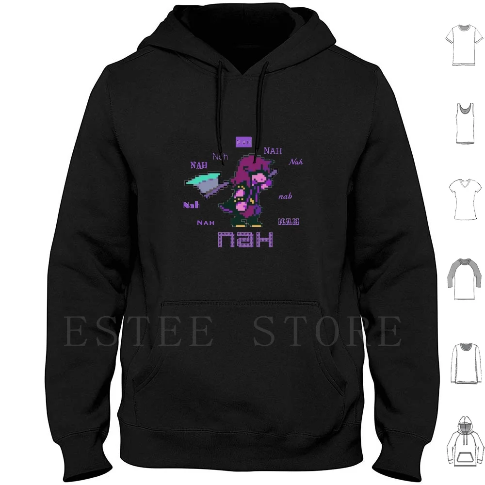 Nah' Deltarune Susie Hoodie Long Sleeve Deltarune Undertale Sans Frisk Papyrus Toby Fox Flowey Games Videogames Rpg Youtube