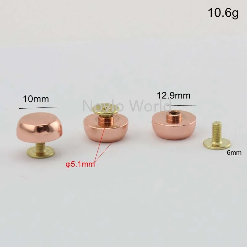 8 pieces test, small size small quantity metal studs bag handle rivets women handbag rivets diy hardware accessories