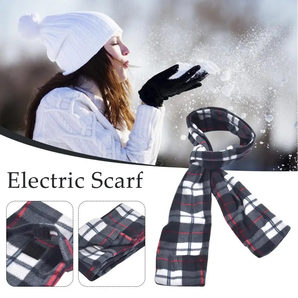 Winter Electric Scarf USB Rechargeable Rapid Heating Scarf Heating Warm Unisex Collar For Outdoor Activities Use Dropship