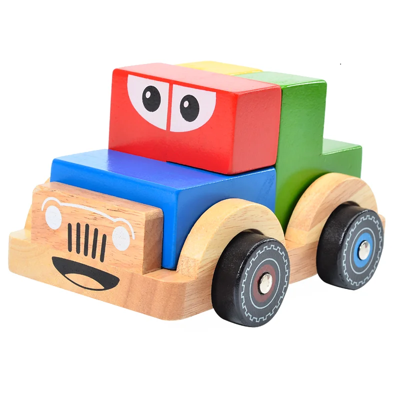 3D Houten Auto 5*5 Cognitieve Vaardigheid-Gebouw Puzzel Game Met 48 Speelse Uitdagingen Voor Leeftijden 4 + educatief Speelgoed Voor Kinderen