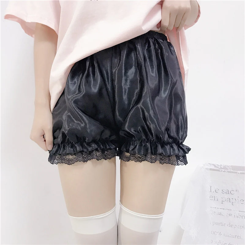 Cosplay Women Elastic Lantern Shorts Lolita Harajuku Cute Pants For Teens Girls Safety Pants Shorts Under Skirt Female Wholesale