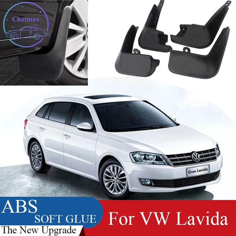 4pcs ABS Front & Rear Fender Protector For Volkswagen VW Lavida 2013-2017 Car Mud Flaps Splash Guard Mudguard Mudflaps