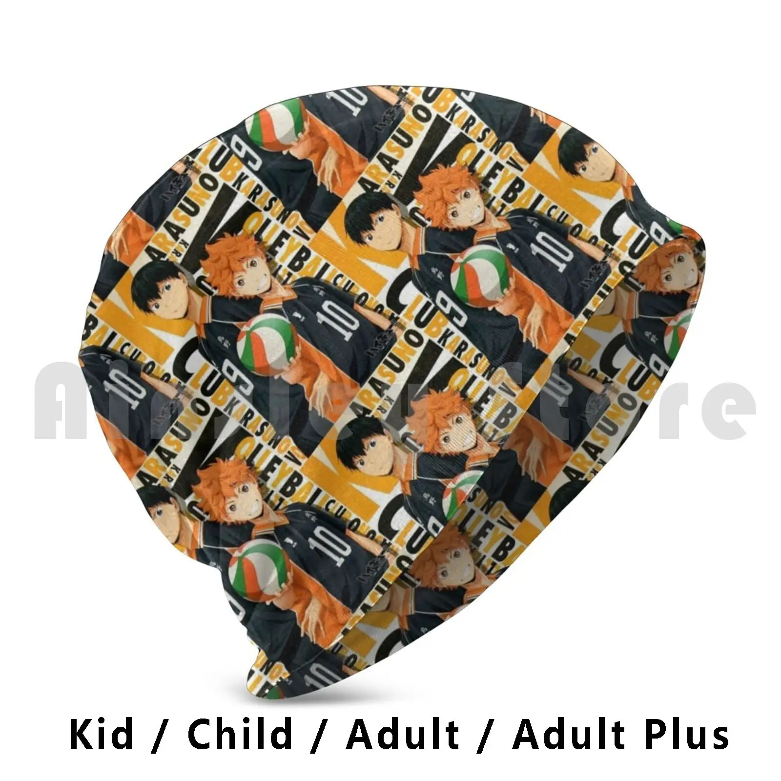 Beanies Knit Hat 193 Beanies Print Kageyama Hinata Karasuno Tobio Anime Tanaka Yamaguchi Oikawa