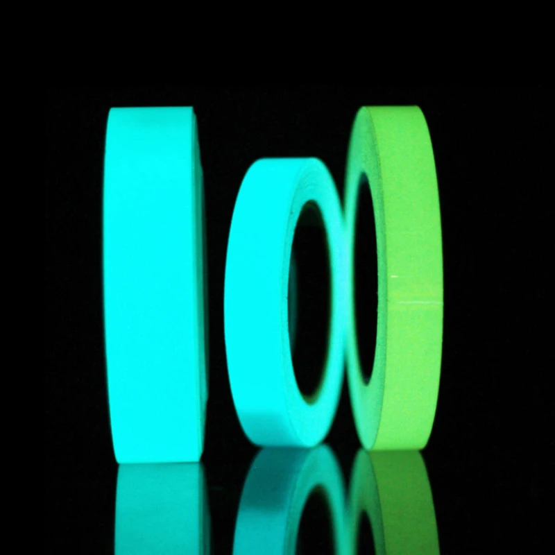 Reflective Glow Tape Self-adhesive Sticker Removable Luminous Tape Fluorescent Glowing Dark Striking Night Warning Luminous Tape