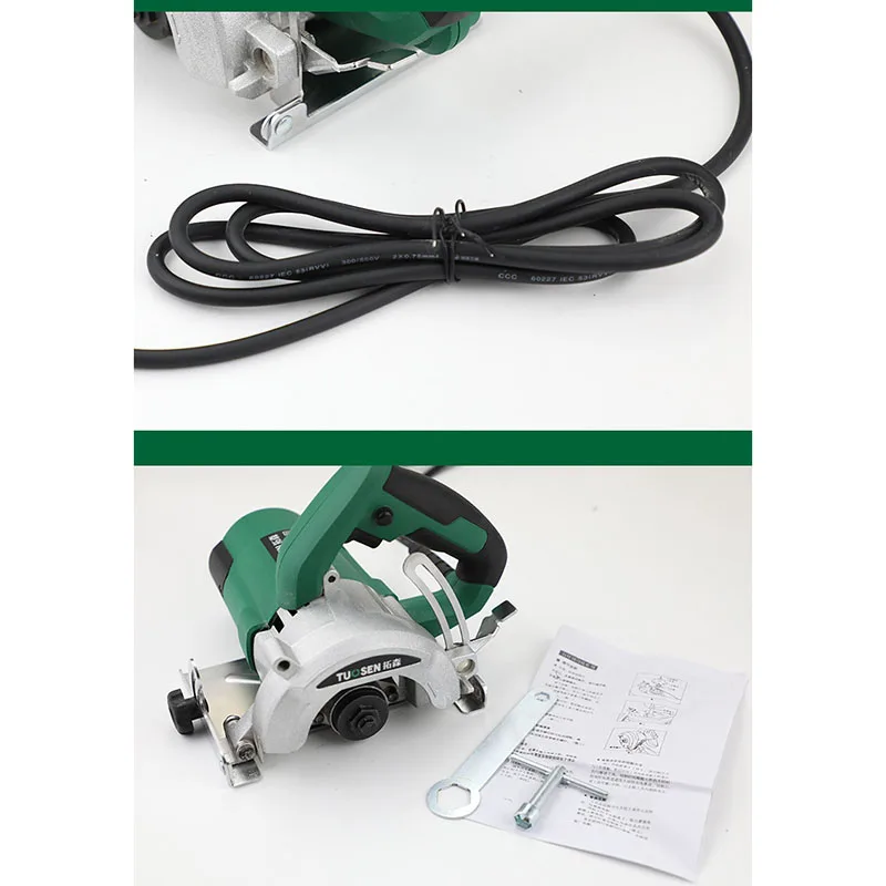 4 inch electric circular saw portable electric slotting marble machine 1400W plug-in high-power wood and stone cutting machine