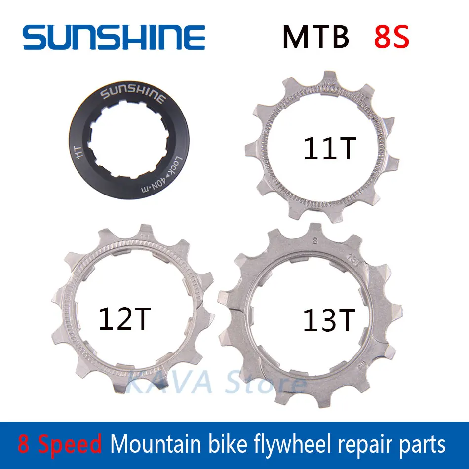 SUNSHINE 1pcs bicycle Cassette Cog MTB Bike 8 9 10 11 12 Speed 11T 12T 13T Freewheel Parts For Compatible SHIMANO SRAM Cassettes