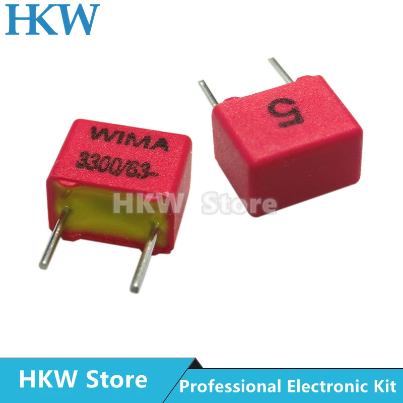 2PCS WIMA RED FKP2 5MM Film Capacitor Hi-Fi Audio 33PF 47PF 220PF 330PF 470PF 680PF 1000PF 2200PF 3300PF 63V 100V 630V 1000V P5