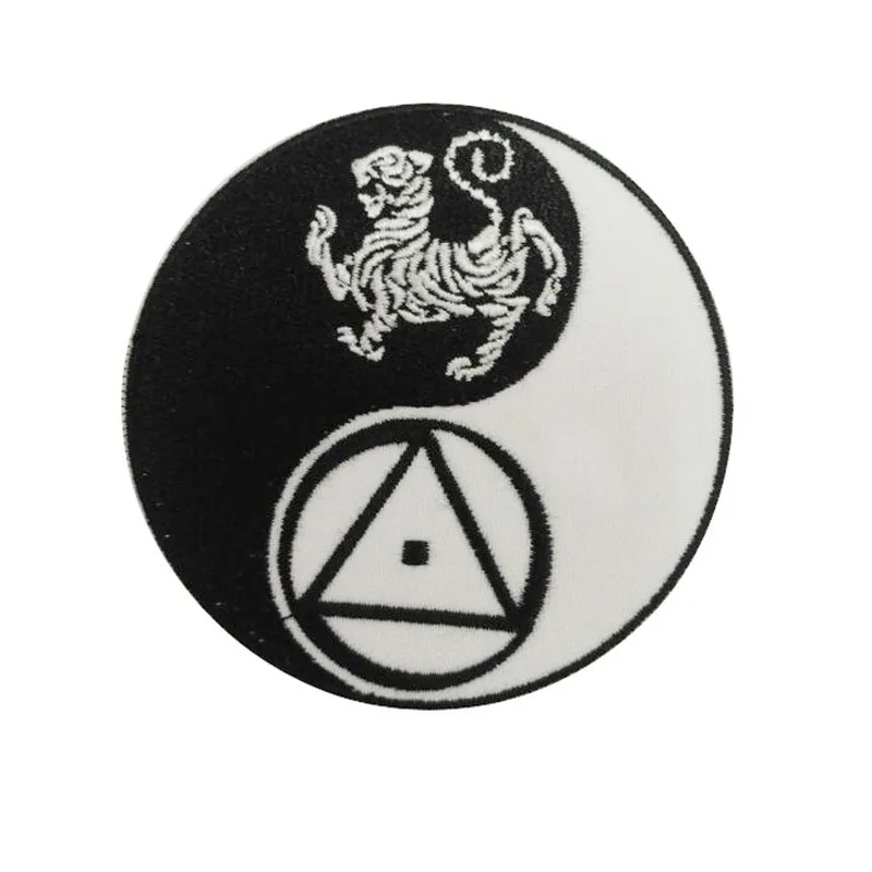 10pcs/lot Embroidery Patch Chinese Tai Chi Bagua Backpack Clothing Decoration Accessories Diy Iron Heat Transfer Appliques