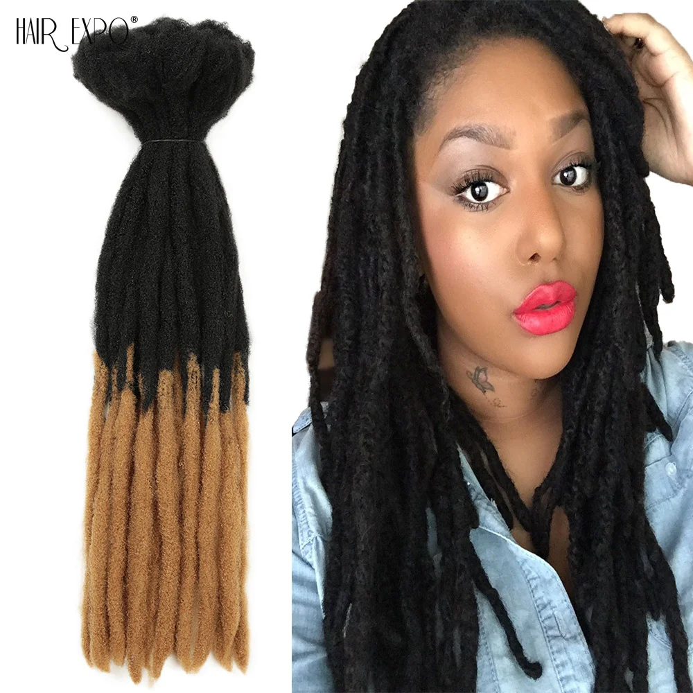 22Inch Dreadlocks Haak Hair Vlechten Synthetische Omber Vlechten Pruiken Extension Reggae Hip Hop Voor Zwarte Vrouwen/Mannen Haar expo Stad