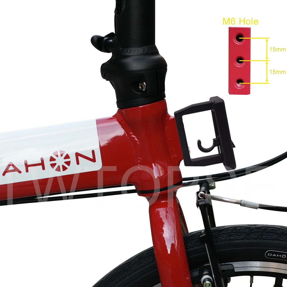 TWTOPSE Bicycle Bike Front Carrier Block For Brompton Folding Bike 2 3 Holes 3SIXTY PIKES CAMP Dahon Tern JAVA Fnhon Crius M5 M6