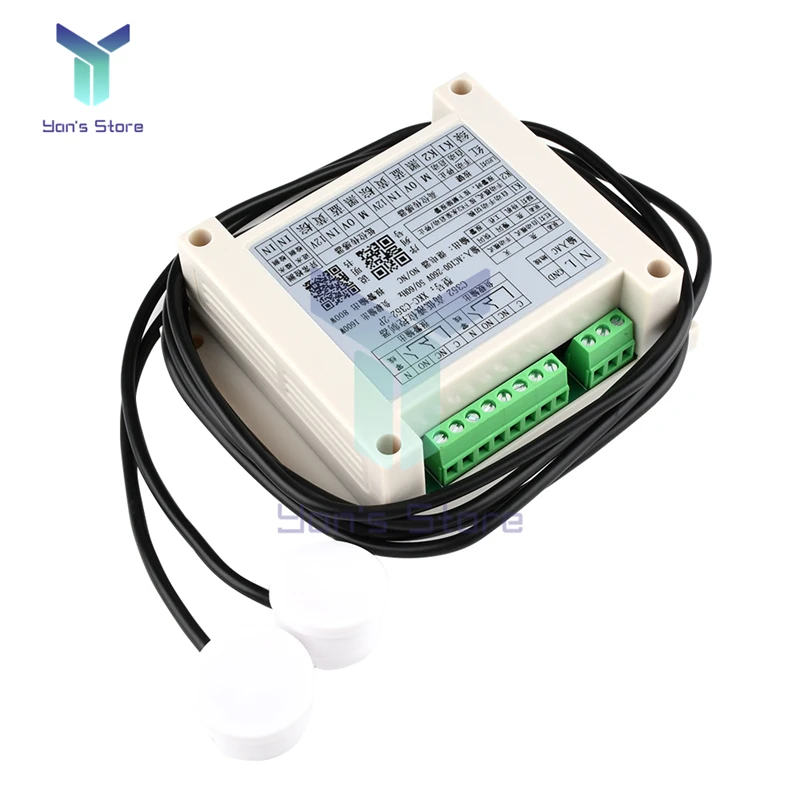 XKC-C352-2P Water Level Sensor High Low Liquid Level Intelligent Controller with 2 Non-contact Sensor Module Automatic Control