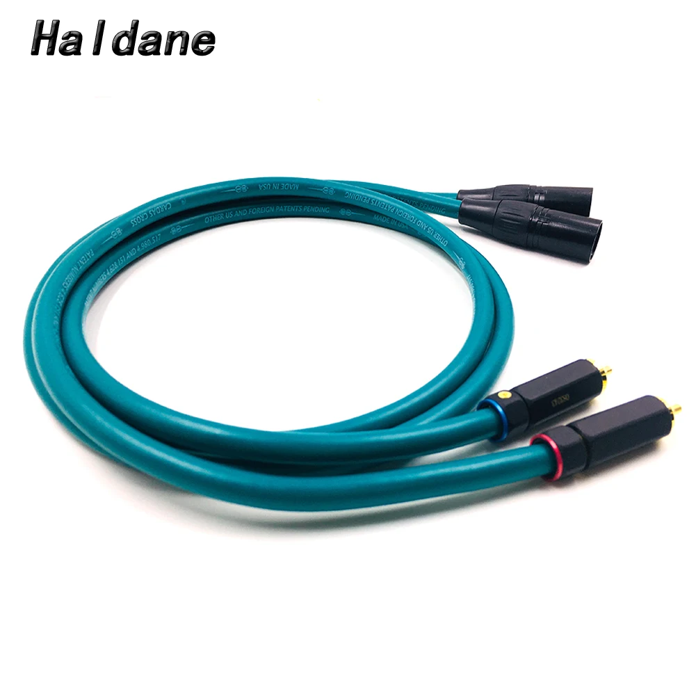 

Haldane Pair HIFI BR-109 RCA to XLR Balacned Audio Cable 3pin XLR Male to RCA Interconnect Cable with CARDAS CROSS USA-Cable