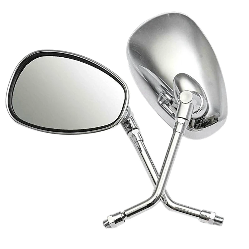 For Honda Shadow Spirit 750 1100 VTX1300 VTX1800 Chrome Motorcycle Mirrors 10MM Motorcycle Accessories