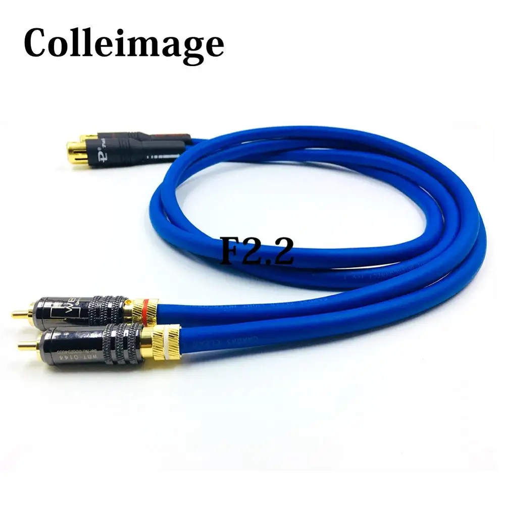 

Colleimage Hi-end HIFI Cardas 2 RCA to 2XLR Female Cable Cardas Cross Audio Amplifier CD DVD player RCA interconnect