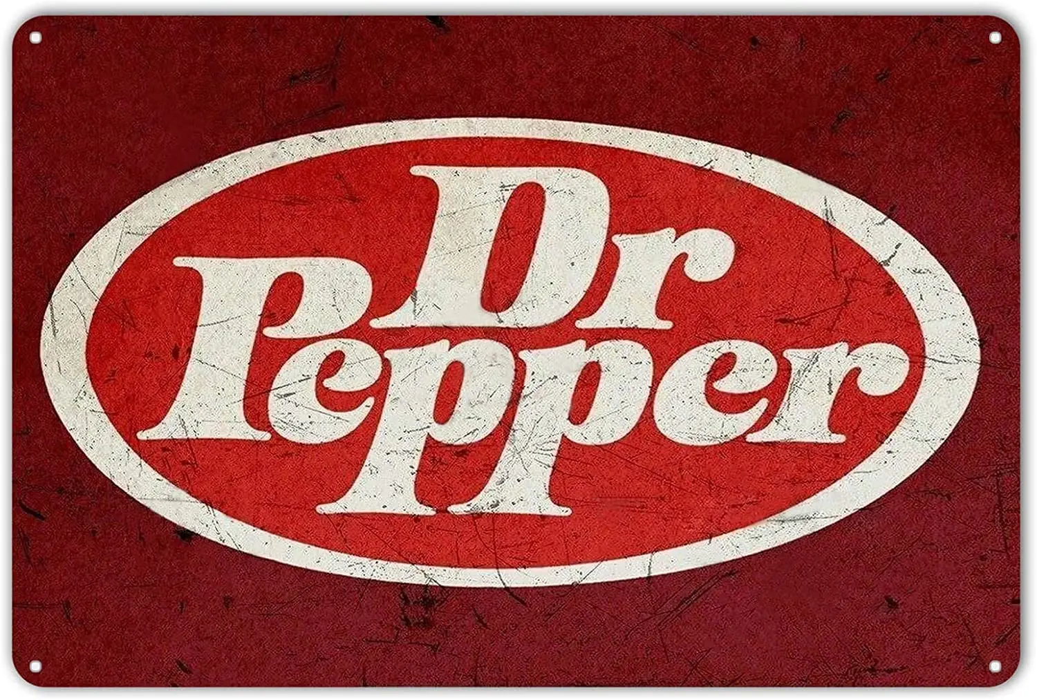 NINGFEI Metal Tin Sign Dr Pepper Soda Pop Store Advertising Vintage Style Retro Wall Decor Bar 8 x 12 inches Decorative Sign