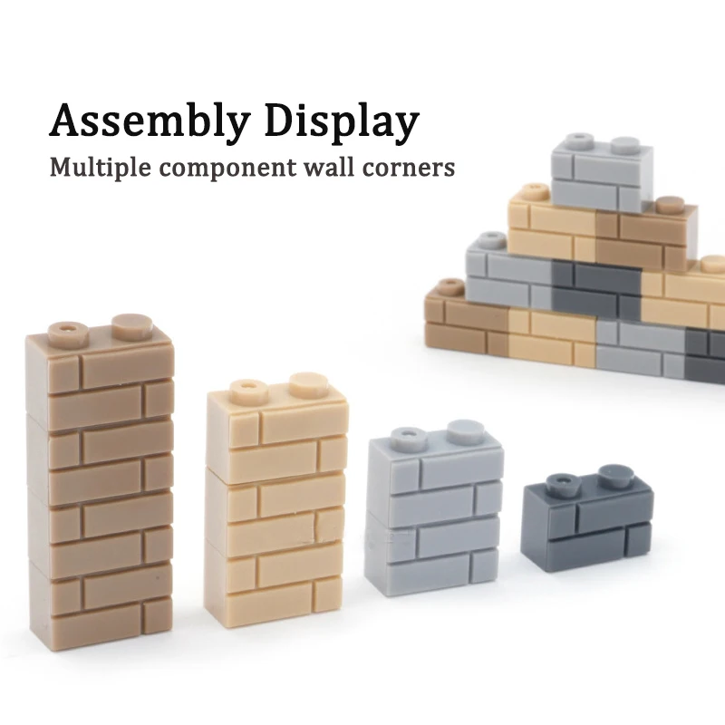 Building Blocks Thick Wall Figures Bricks MOC Parts Bricks City Accessories Sandbags Stairs Ladders DIY Fence 98283 15533 6020