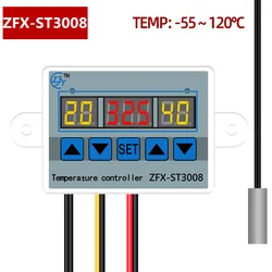 ZFX-ST3008 Digital Thermostat Temperature Controller Multifunction Intelligent Time Controller Adjustable Electronic Temp 40%off