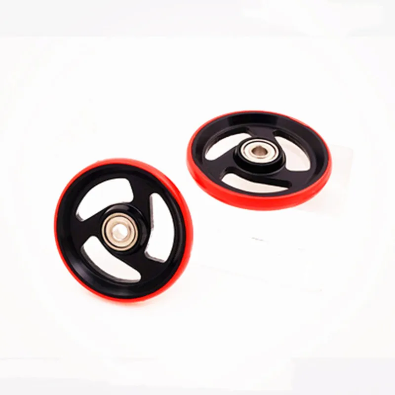 RFDTYGR 4 Sets 19mm Aluminum Rollers  w/Plastic Rings Self-made Parts For Tamiya Mini 4WD19mm Ball-Race  Guide -Wheel D016