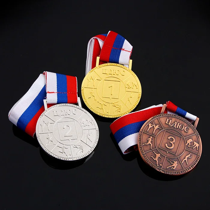 medals factory Custom Sports Medal low price custom medals with ribbon high quality custom metal gold silver bronze medal custom