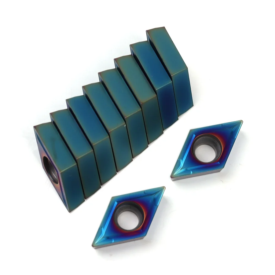 DCMT11T304 nnk9010 Nano Blue lame macchina tornio CNC utensili da tornio inserti da taglio fresa in metallo duro, per ghisa in acciaio