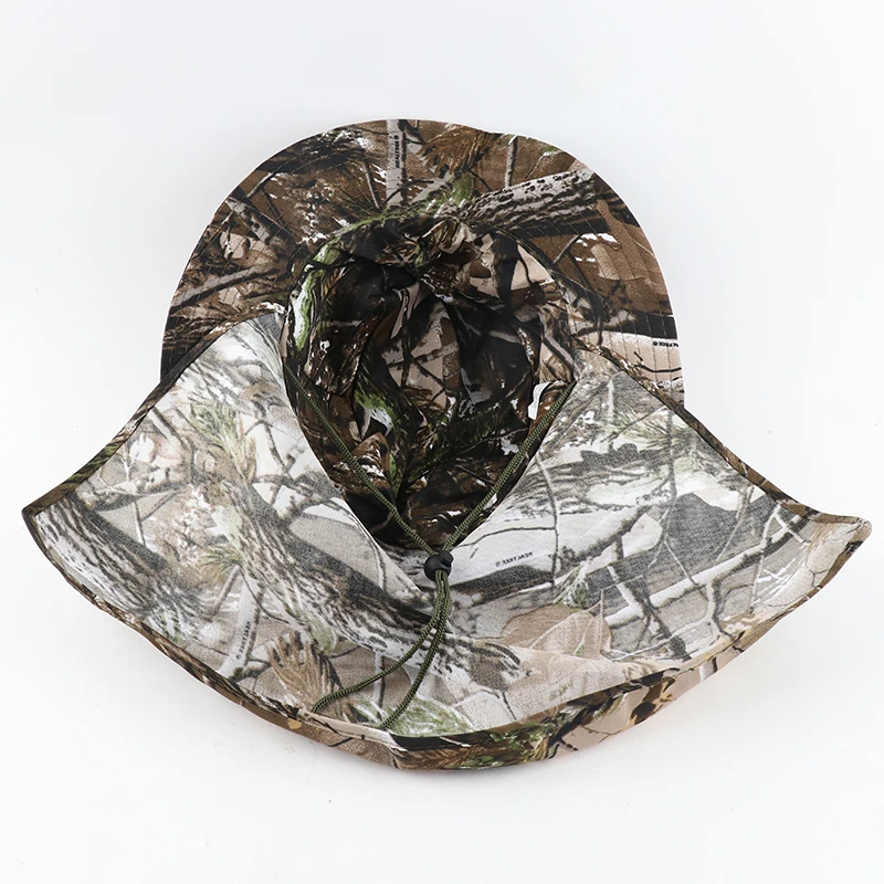 CAMOLAND-Sombrero de cubo militar con solapa para el cuello, protección UV para el sol, Camuflaje, senderismo al aire libre, gorras de pesca,