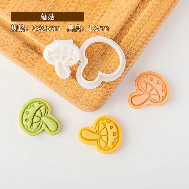 Autumn Series Biscuit Mold Pumpkin Mushroom Palm Fruit Leaf Pattern Cookie Cutter Stamp Home DIY Kitchen Tools Accessories