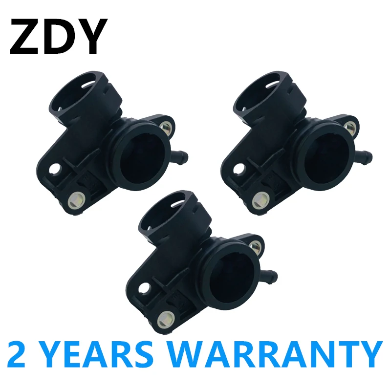 

3PCS 06J121132F Water Pipe Connection Head For VW Tiguan Passat B7 CC Golf MK6 Octavia Superb ALU Audi Q3 TT Cooling Hose Flange