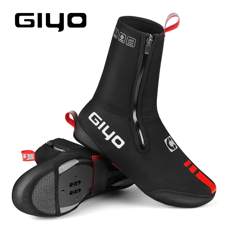 Cycling shoe covers Silicone warmth and thick winter protection overshoes waterproof copriscarpe ciclismo