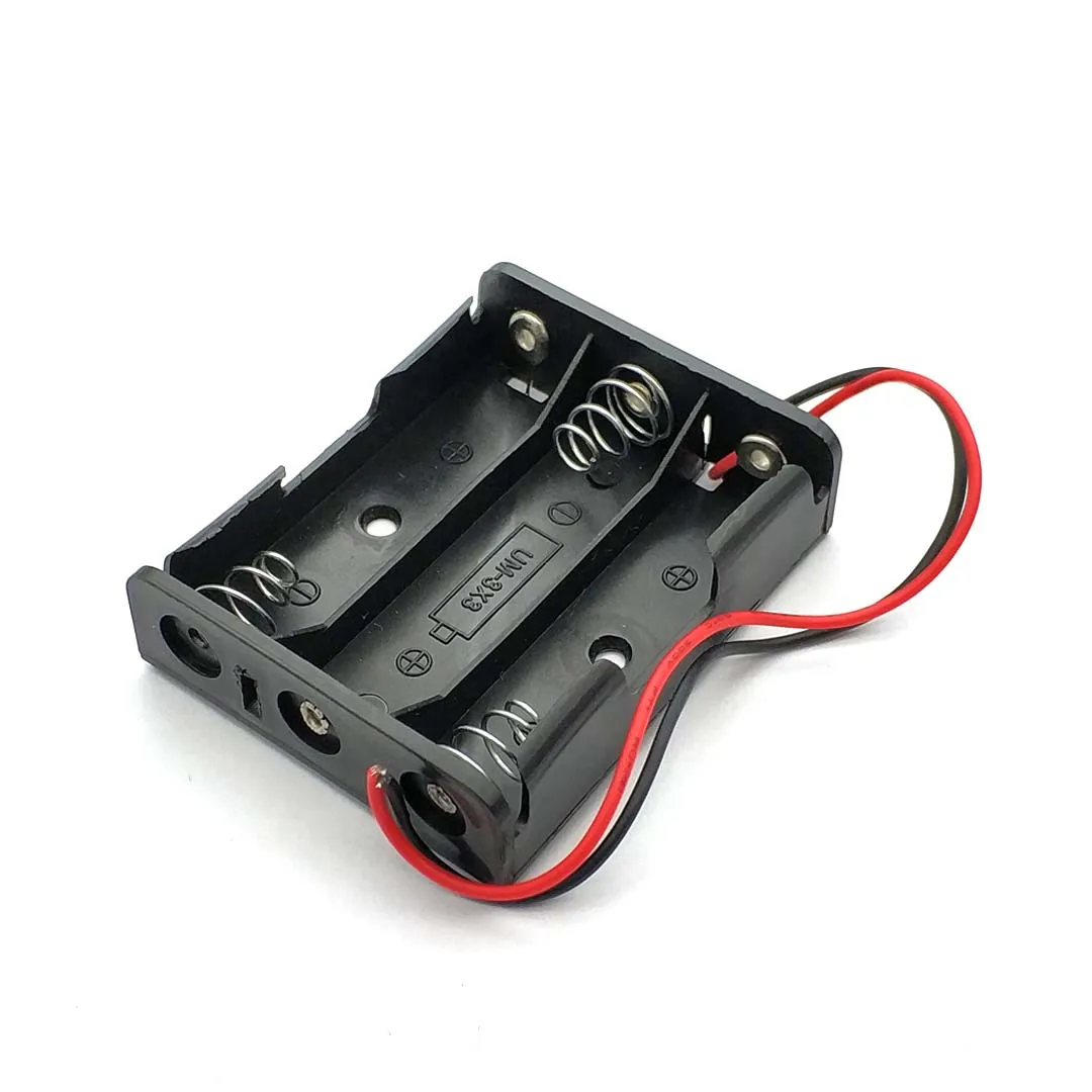 AA 전원 배터리 보관 케이스 플라스틱 상자 홀더, 3 슬롯, 최고 품질, 인기 판매