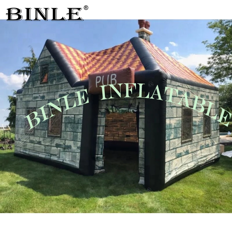 Customized 5x6m blow up inflatable irish pub bar house inflatable pub tent for sale/rental