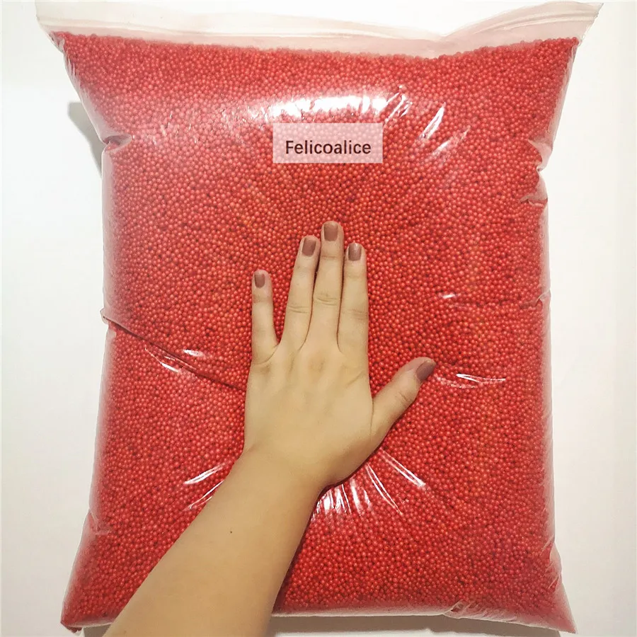 12L DIY Schnee Schlamm Partikel Zubehör Schleim Kugeln Kleine Winzige Schaum Perlen Für Floam Füllstoff Für DIY Liefert 2-4mm – Detail 4
