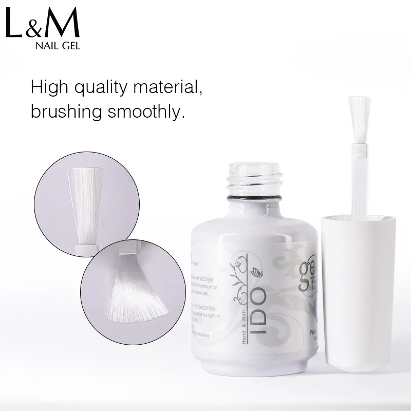 IDO 12 PCS/LOT Gel Nail Polish Semi Permanent Gellack Nail Art Salon 290 Colors Glitter 15ML UV LED Gel Polish Varnish гель лак