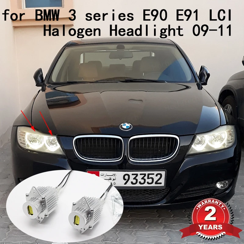 

Daytime light 2 years warranty Premium Quality DRL for BMW 3 series E90 E91 LCI Halogen 09-11 Angel Eyes Bulbs LED Marker Light