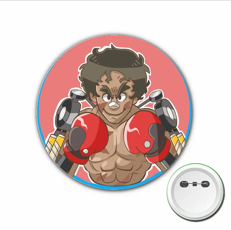 MEGALOBOX-Danemark ge de Cosplay de Jeu, Broche de Dessin Animé, pour Sacs à Dos, lèvent, Accessoires pour Vêtements, 3 Pièces