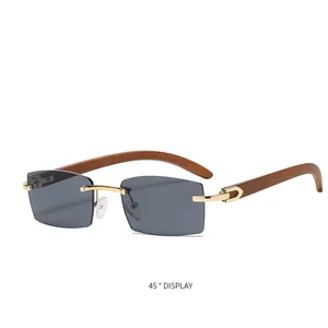 Men's Steampunk Sunglasses, Rectangular Glasses Without Men, 2021 6 Main Sales Cartier Glasses - №1